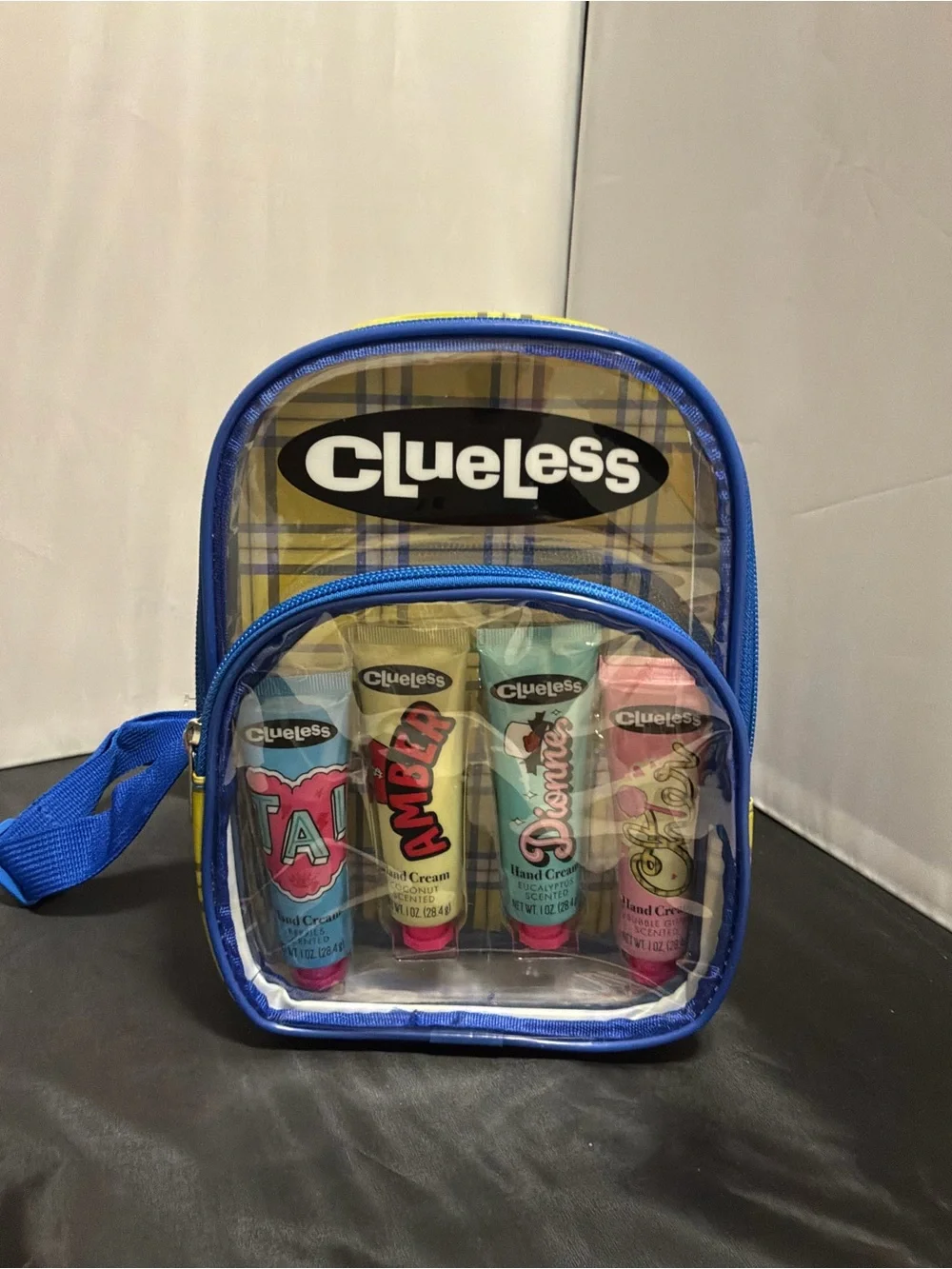 Clueless Clear Mini Backpack - Blue Trim